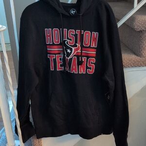 47 Brand NFL Black Houston Texans Hoodie XL NWT